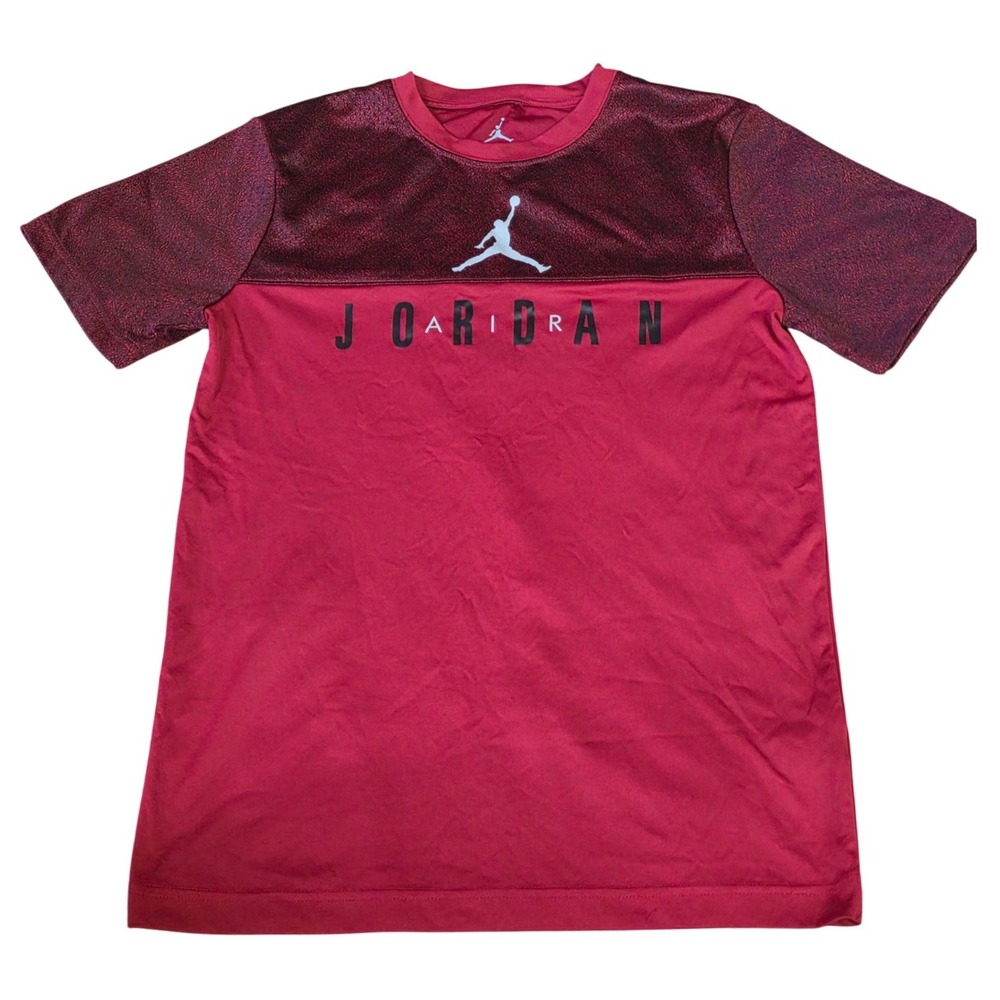 Jordan‎ Boys Red Dri-FIT Jumpman Graphic T-Shirt Kids Size XL 13-15 Yrs